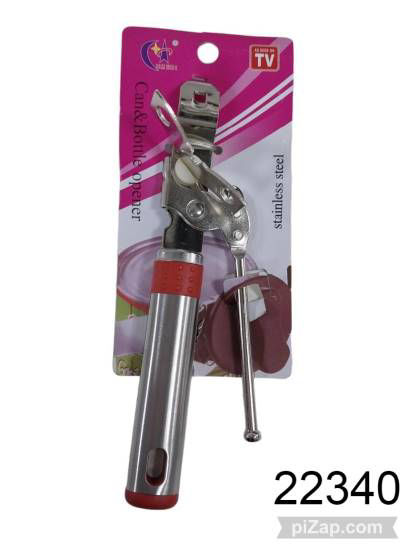 Imagen de ABRELATA MANGO DE ACERO EN BLISTER 8.25